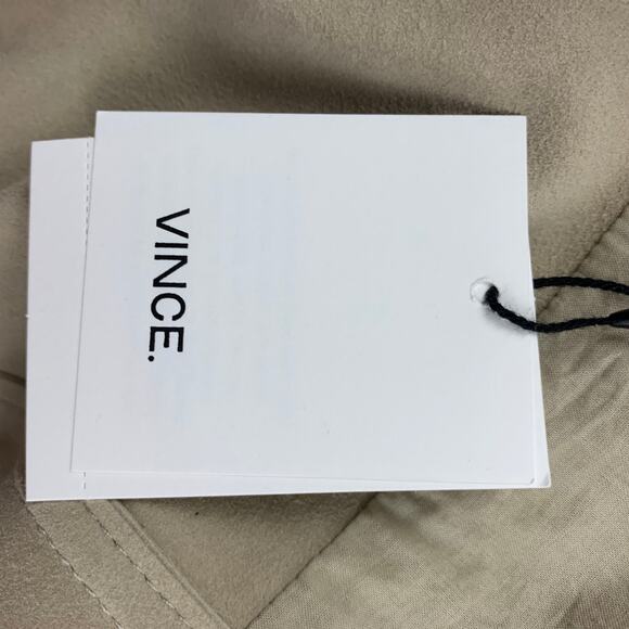 VINCE Size S Beige Suede Parka Jacket - Picture 5 of 6